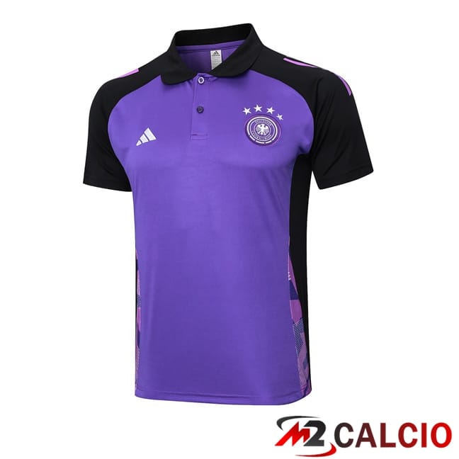 Maglie Calcio Personalizzate,Tute Calcio Squadre,Maglia Nazionale Italiana Calcio | Maglia Polo Germania Viola 2024/2025