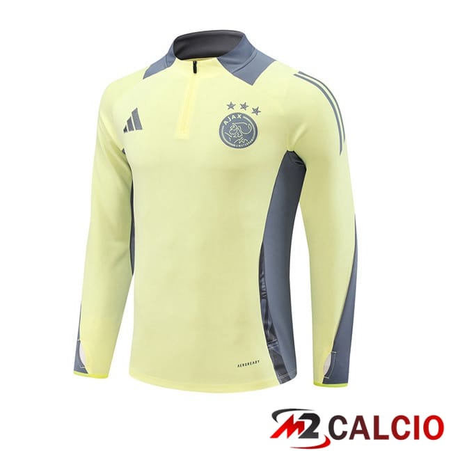 Maglie Calcio Personalizzate,Tute Calcio Squadre,Maglia Nazionale Italiana Calcio | Felpa Allenamento AFC Ajax Giallo 2024/2025