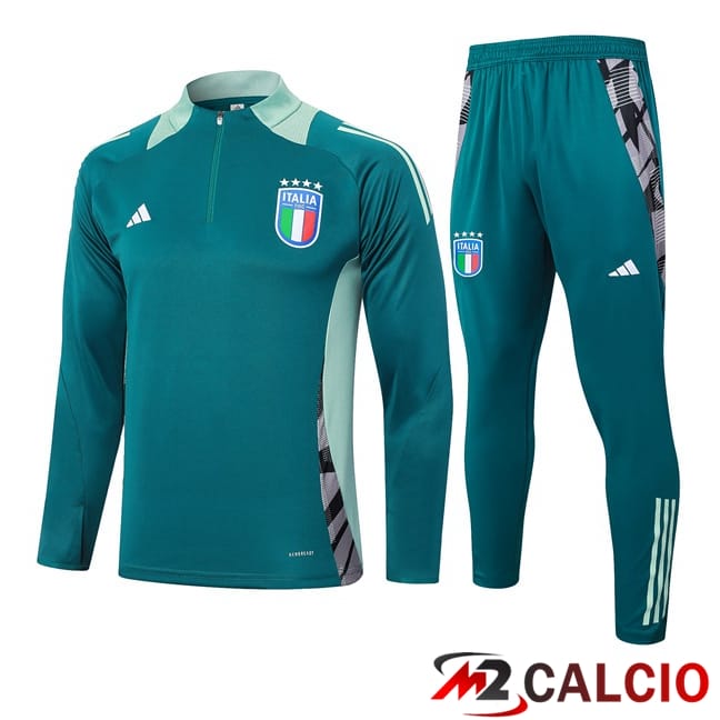 Maglie Calcio Personalizzate,Tute Calcio Squadre,Maglia Nazionale Italiana Calcio | Insieme Tuta Calcio Italia Verde 2024/2025