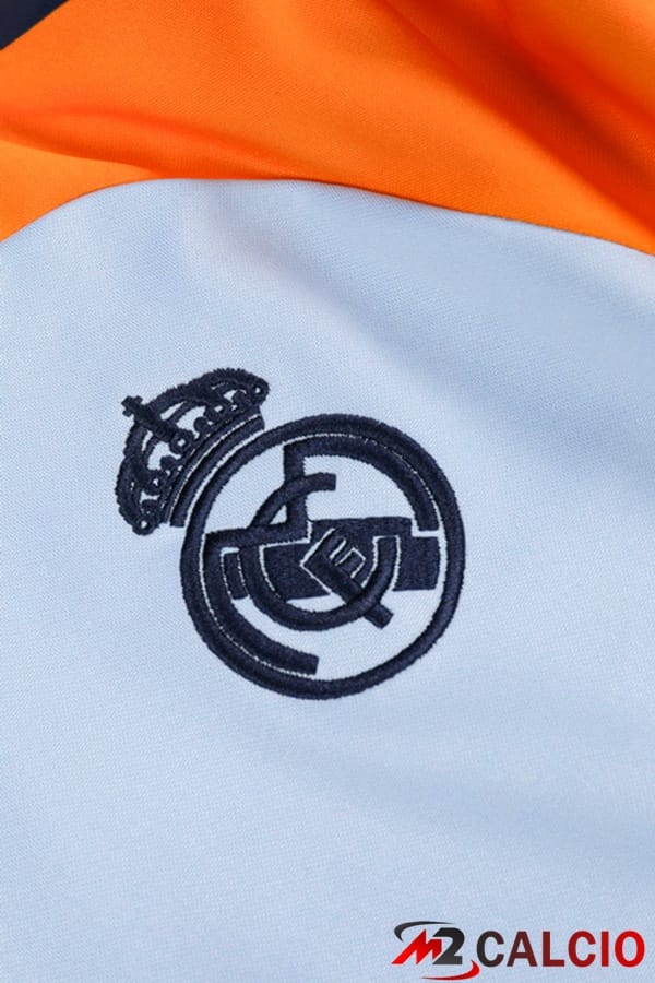Insieme Tuta Calcio Real Madrid Bianco Giallo 2024/2025