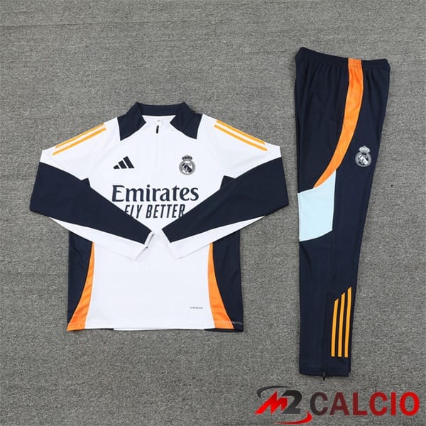 Insieme Tuta Calcio Real Madrid Bianco 2024/2025