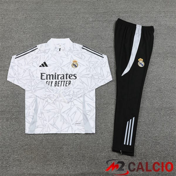 Insieme Tuta Calcio Real Madrid Bianco 2024/2025