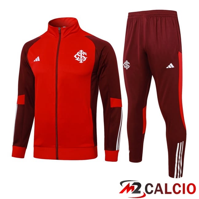 Maglie Calcio Personalizzate,Tute Calcio Squadre,Maglia Nazionale Italiana Calcio | Insieme Tuta Calcio - Giacca SC Internazionale Rosso 2024/2025