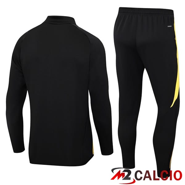Insieme Tuta Calcio - Giacca Real Madrid Nero 2024/2025
