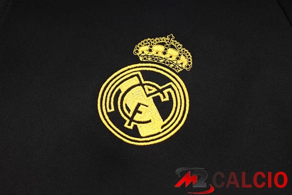Insieme Tuta Calcio - Giacca Real Madrid Nero 2024/2025