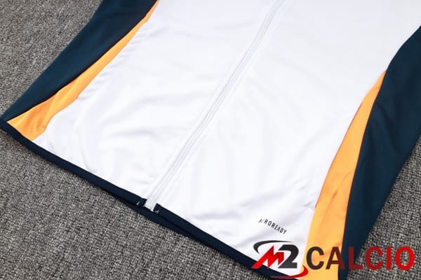 Insieme Tuta Calcio - Giacca Real Madrid Bianco 2024/2025