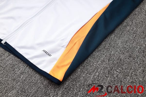 Insieme Tuta Calcio - Giacca Real Madrid Bianco 2024/2025