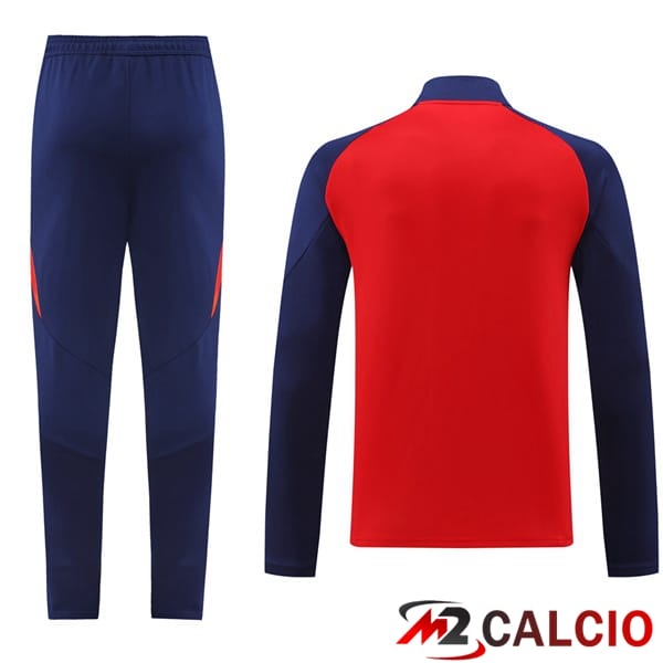 Insieme Tuta Calcio - Giacca Spagna Rosso 2024/2025