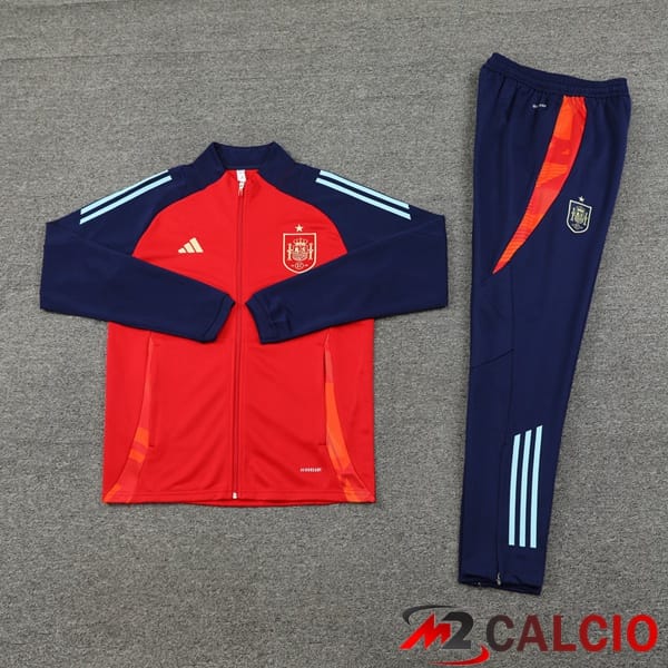 Insieme Tuta Calcio - Giacca Spagna Rosso 2024/2025