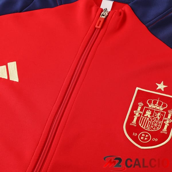Insieme Tuta Calcio - Giacca Spagna Rosso 2024/2025