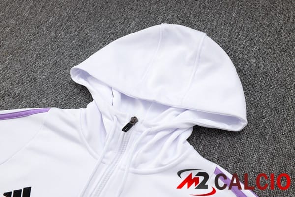 Tuta Calcio - Felpa Con Cappuccio Germania Bianco 2024/2025