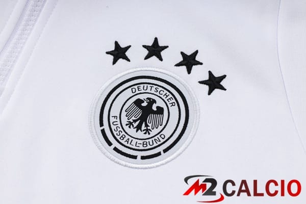 Tuta Calcio - Felpa Con Cappuccio Germania Bianco 2024/2025