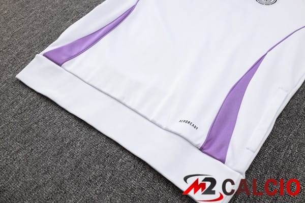 Tuta Calcio - Felpa Con Cappuccio Germania Bianco 2024/2025