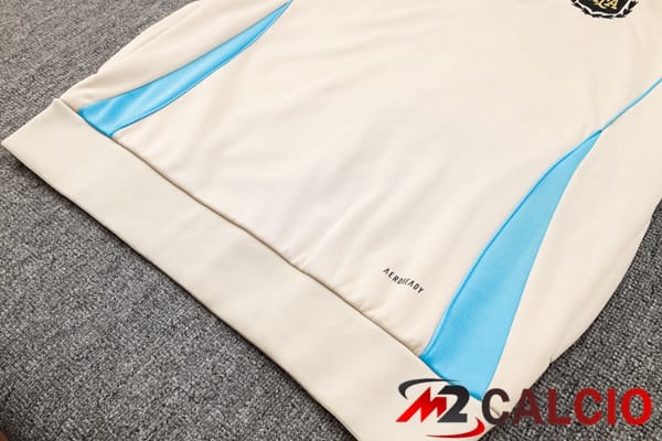 Tuta Calcio - Felpa Con Cappuccio Argentina Giallo 2024/2025