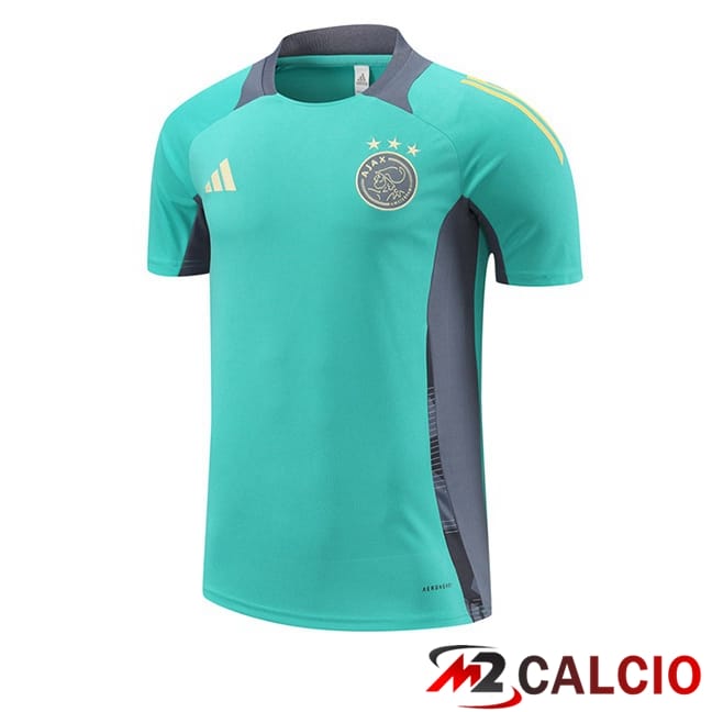 Maglie Calcio Personalizzate,Tute Calcio Squadre,Maglia Nazionale Italiana Calcio | T Shirt Allenamento AFC Ajax Verde 2024/2025