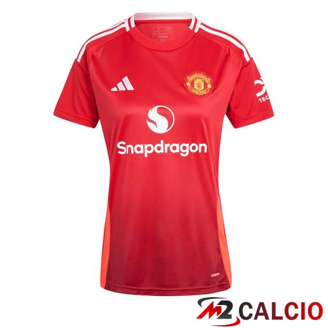 Maglie Calcio Personalizzate,Tute Calcio Squadre,Maglia Nazionale Italiana Calcio | Maglie Calcio Manchester United Donna Prima Rosso 2024/2025