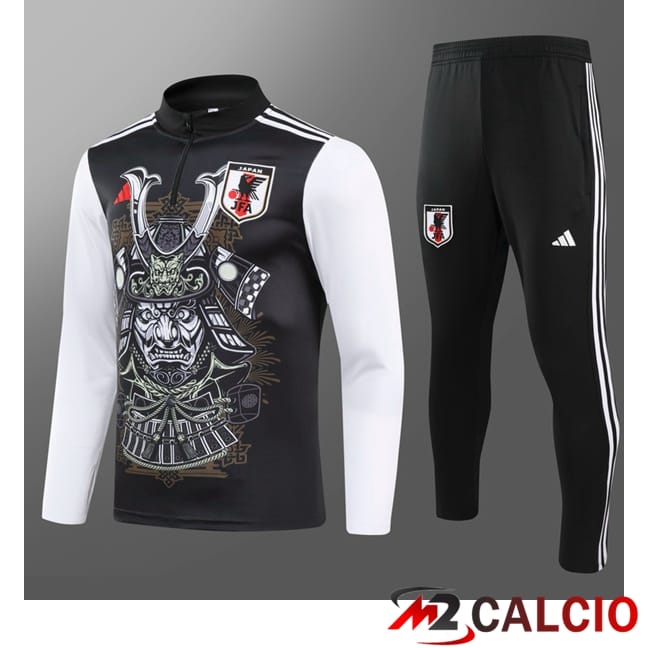 Maglie Calcio Personalizzate,Tute Calcio Squadre,Maglia Nazionale Italiana Calcio | Insieme Tuta Calcio Giappone Bambino Nero 2024/2025