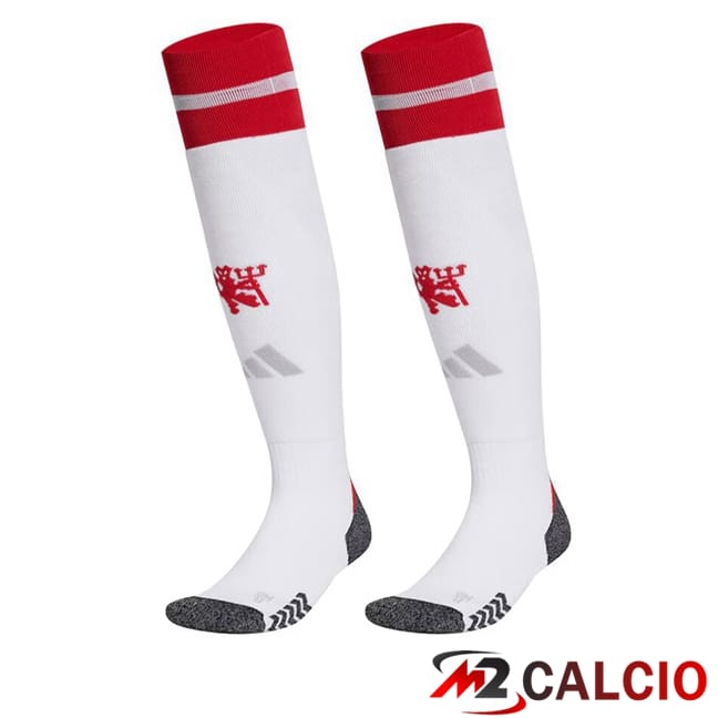 Maglie Calcio Personalizzate,Tute Calcio Squadre,Maglia Nazionale Italiana Calcio | Calzini Calcio Manchester United Prima Bianco 2024/2025