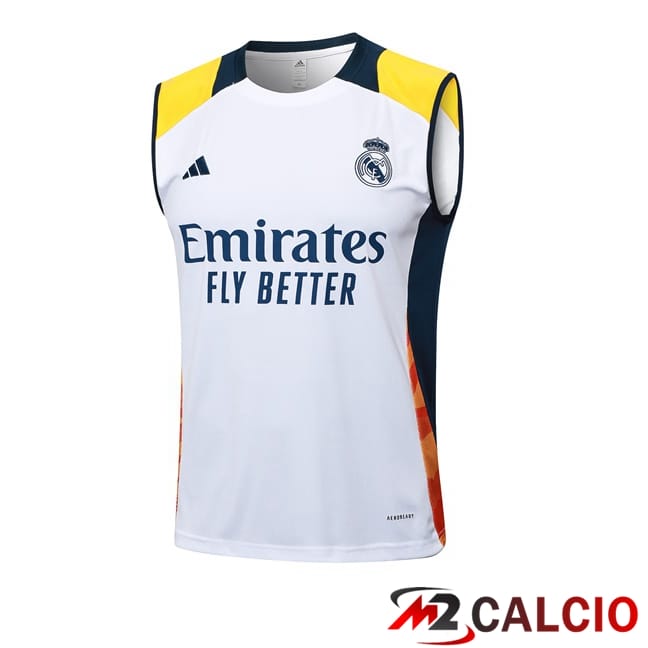 Canotta Allenamento Real Madrid Bianco 2024/2025
