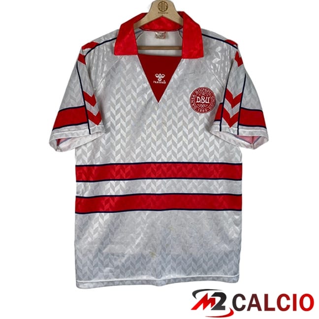 Maglie Calcio Personalizzate,Tute Calcio Squadre,Maglia Nazionale Italiana Calcio | Maglie Calcio Danimarca Retro Seconda 1988