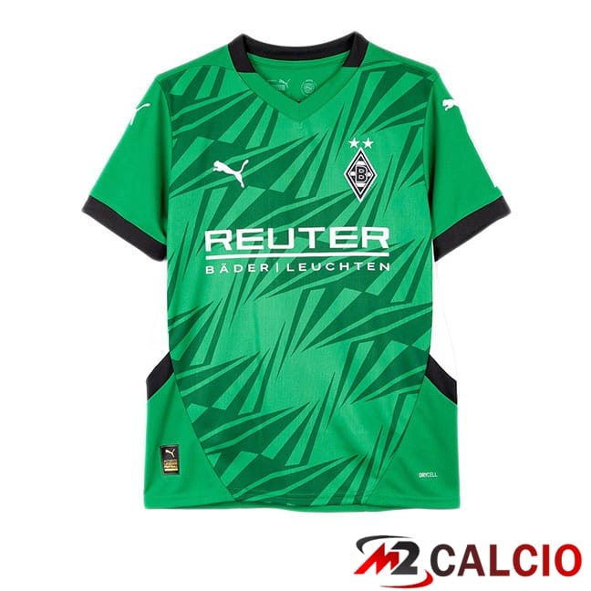 Maglie Calcio Personalizzate,Tute Calcio Squadre,Maglia Nazionale Italiana Calcio | Maglie Calcio Monchengladbach Seconda Verde 2024/2025