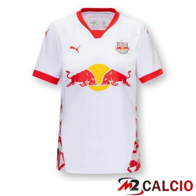 Maglie Calcio Personalizzate,Tute Calcio Squadre,Maglia Nazionale Italiana Calcio | Maglie Calcio FC Red Bull Salzburg Prima Bianco 2024/2025