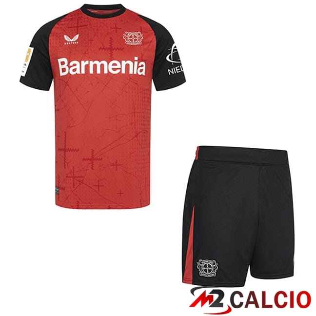 Maglie Calcio Personalizzate,Tute Calcio Squadre,Maglia Nazionale Italiana Calcio | Maglie Calcio Bayer 04 Leverkusen Bambino Prima 2024/2025