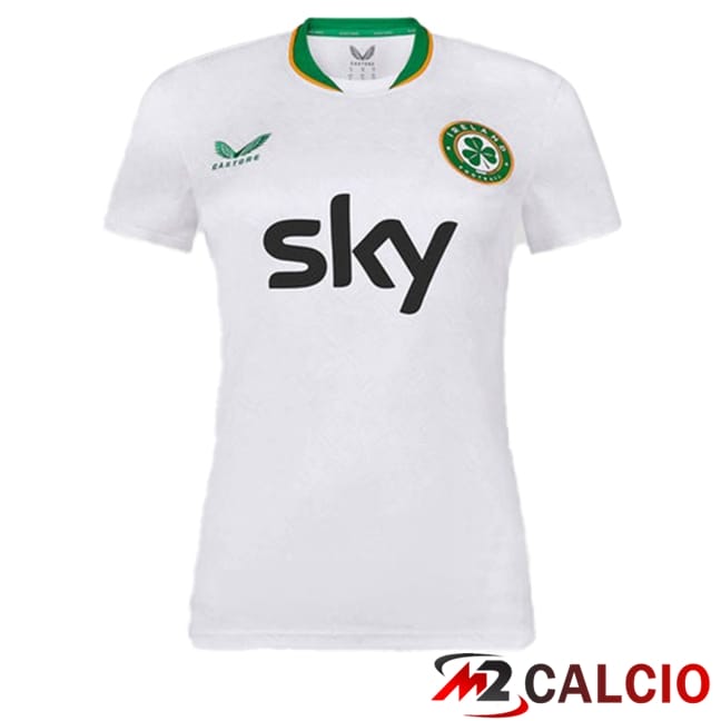 Maglie Calcio Personalizzate,Tute Calcio Squadre,Maglia Nazionale Italiana Calcio | Maglie Calcio Irlanda Donna Seconda 2024/2025