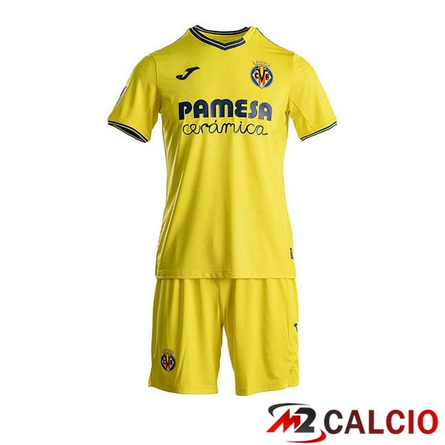 Maglie Calcio Personalizzate,Tute Calcio Squadre,Maglia Nazionale Italiana Calcio | Maglie Calcio Villarreal Bambino Prima Giallo 2024/2025