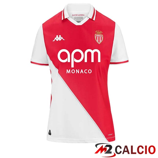 Maglie Calcio Personalizzate,Tute Calcio Squadre,Maglia Nazionale Italiana Calcio | Maglie Calcio AS Monaco Donna Prima 2024/2025
