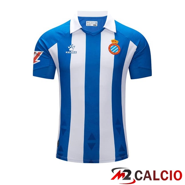 Maglie Calcio Personalizzate,Tute Calcio Squadre,Maglia Nazionale Italiana Calcio | Maglie Calcio RCD Espanyol Prima Blu Bianco 2024/2025
