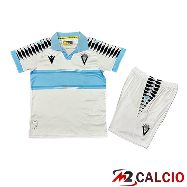Maglie Calcio Personalizzate,Tute Calcio Squadre,Maglia Nazionale Italiana Calcio | Maglie Calcio Cadiz CF Bambino Seconda 2024/2025