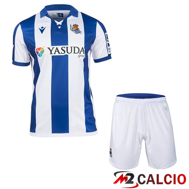 Maglie Calcio Personalizzate,Tute Calcio Squadre,Maglia Nazionale Italiana Calcio | Maglie Calcio Real Sociedad Bambino Prima 2024/2025