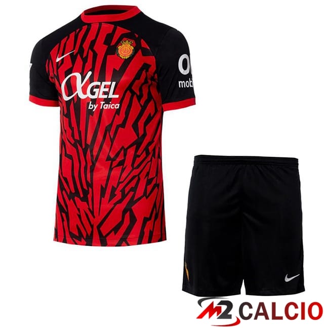 Maglie Calcio Personalizzate,Tute Calcio Squadre,Maglia Nazionale Italiana Calcio | Maglie Calcio RCD Mallorca Bambino Prima Rosso 2024/2025