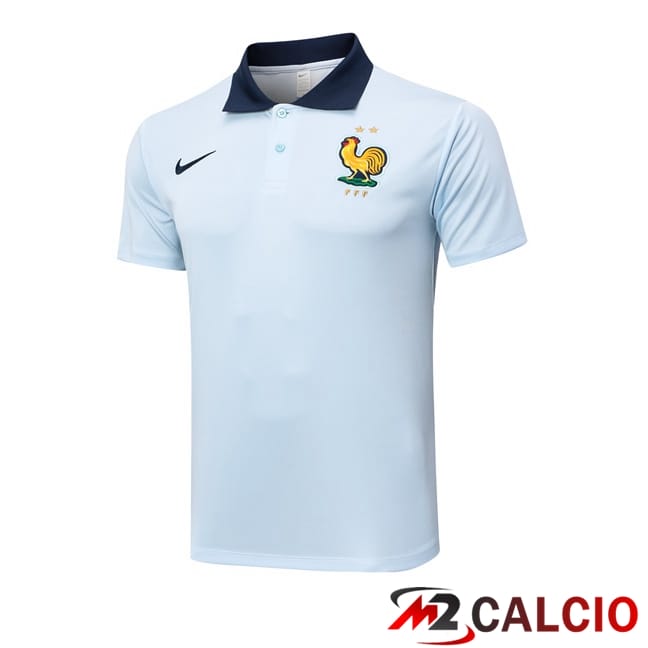 Maglie Calcio Personalizzate,Tute Calcio Squadre,Maglia Nazionale Italiana Calcio | Maglia Polo Francia Blu 2024/2025