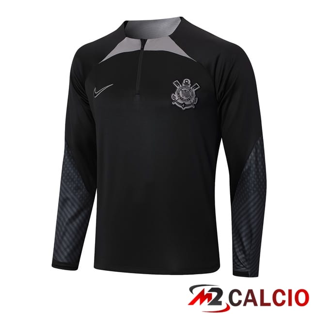 Maglie Calcio Personalizzate,Tute Calcio Squadre,Maglia Nazionale Italiana Calcio | Felpa Allenamento Corinthians Nero 2024/2025