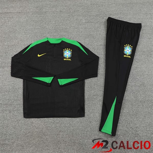 Insieme Tuta Calcio Brasile Nero 2024/2025