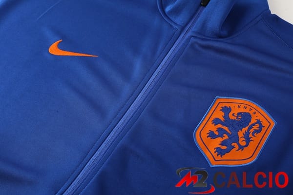 Insieme Tuta Calcio - Giacca Paesi Bassi Blu 2024/2025