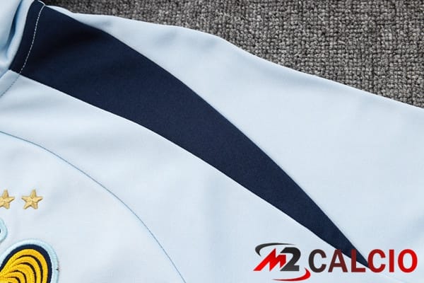 Tuta Calcio - Felpa Con Cappuccio Francia Blu 2024/2025