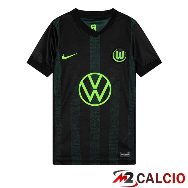 Maglie Calcio Personalizzate,Tute Calcio Squadre,Maglia Nazionale Italiana Calcio | Maglie Calcio Vfl Wolfsburg Seconda Nero 2024/2025