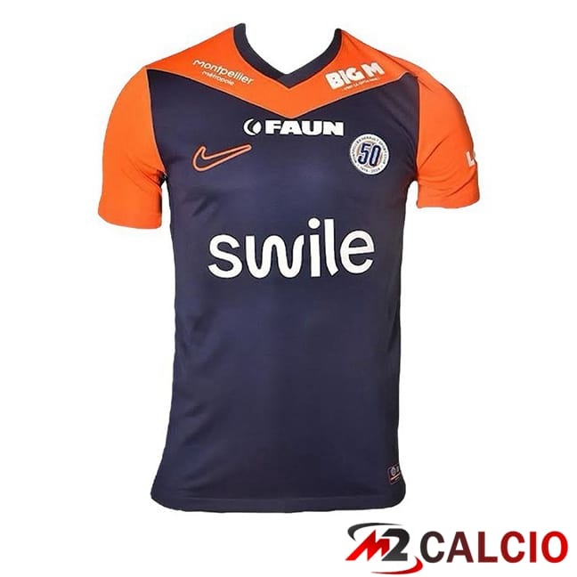 Maglie Calcio Personalizzate,Tute Calcio Squadre,Maglia Nazionale Italiana Calcio | Maglie Calcio Montpellier HSC Prima Blu Arancia 2024/2025