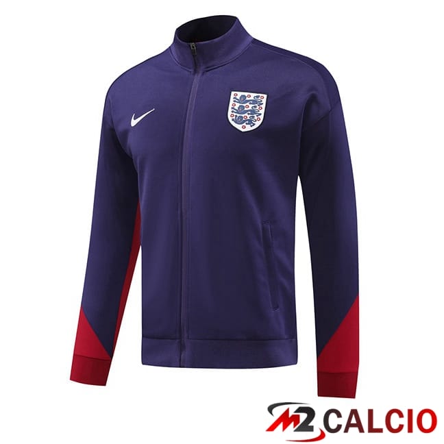 Maglie Calcio Personalizzate,Tute Calcio Squadre,Maglia Nazionale Italiana Calcio | Giacca Calcio Inghilterra Viola 2024/2025