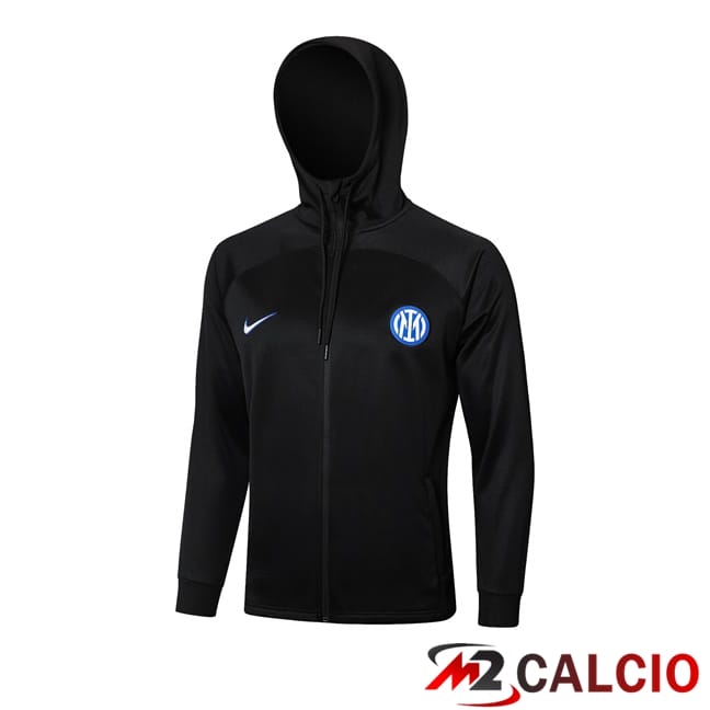 Maglie Calcio Personalizzate,Tute Calcio Squadre,Maglia Nazionale Italiana Calcio | Giacca A Vento Inter Milan Nero 2024/2025