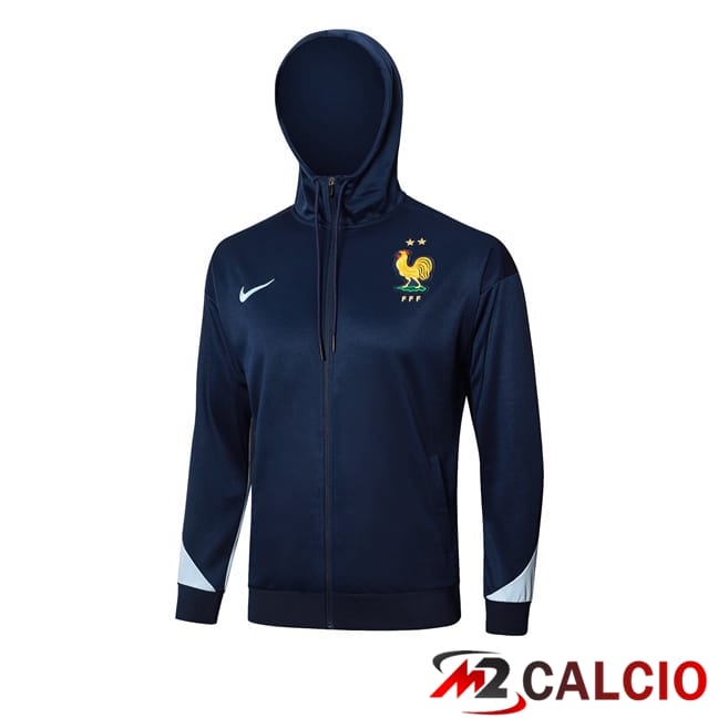 Maglie Calcio Personalizzate,Tute Calcio Squadre,Maglia Nazionale Italiana Calcio | Giacca A Vento Francia Blu Reale 2024/2025