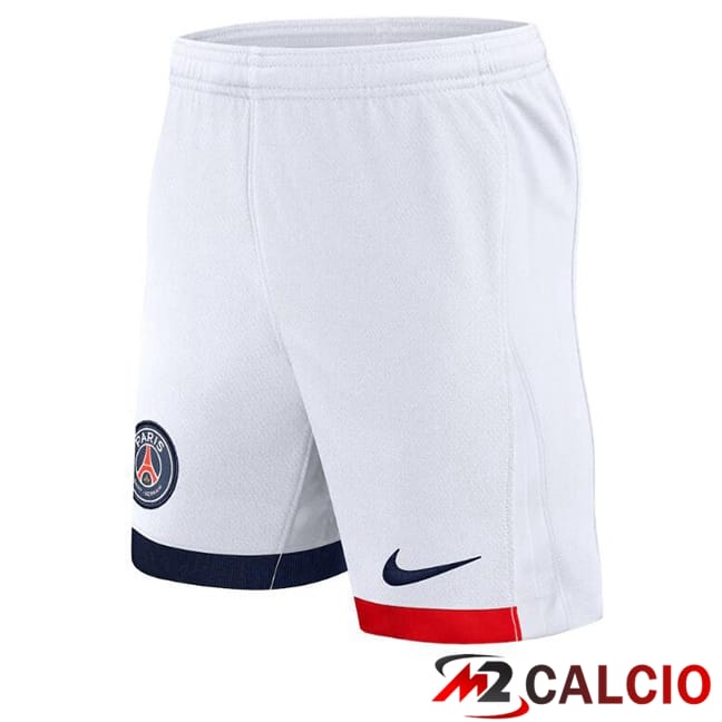 Maglie Calcio Personalizzate,Tute Calcio Squadre,Maglia Nazionale Italiana Calcio | Pantaloncini Calcio Paris PSG Seconda Bianco 2024/2025