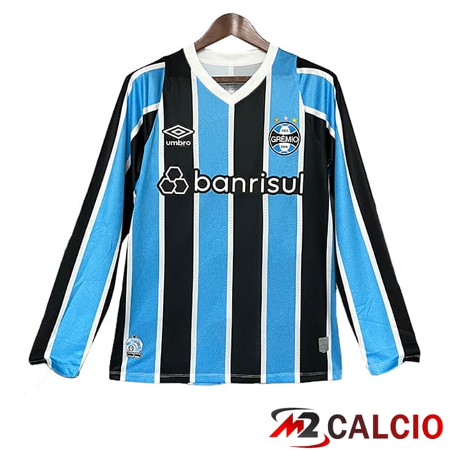 Maglie Calcio Personalizzate,Tute Calcio Squadre,Maglia Nazionale Italiana Calcio | Maglie Calcio Gremio Prima Manica Lunga 2024/2025