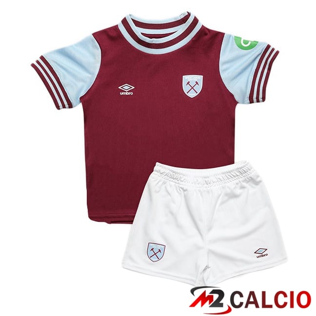 Maglie Calcio Personalizzate,Tute Calcio Squadre,Maglia Nazionale Italiana Calcio | Maglie Calcio West Ham United Bambino Prima Rosso 2024/2025