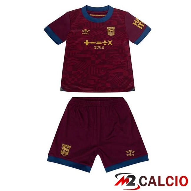 Maglie Calcio Personalizzate,Tute Calcio Squadre,Maglia Nazionale Italiana Calcio | Maglie Calcio Ipswich Town Bambino Seconda Marrone 2024/2025