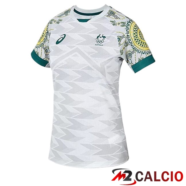 Maglie Calcio Personalizzate,Tute Calcio Squadre,Maglia Nazionale Italiana Calcio | Maglie Calcio Australia Donna Seconda 2024/2025