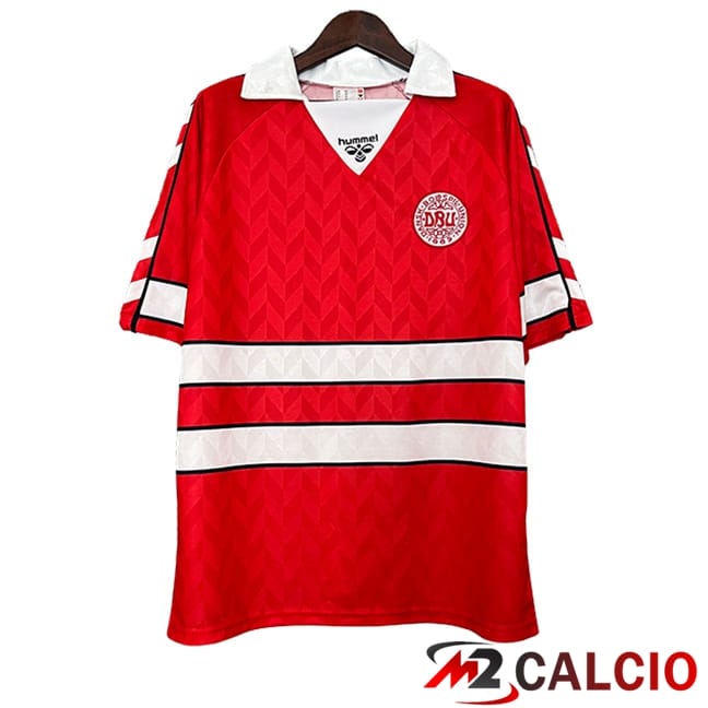 Maglie Calcio Personalizzate,Tute Calcio Squadre,Maglia Nazionale Italiana Calcio | Maglie Calcio Danimarca Retro Prima 1988